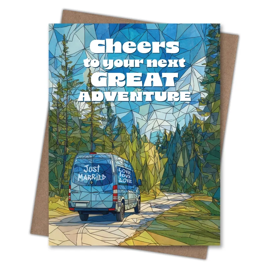 Next Great Adventure Wedding Card