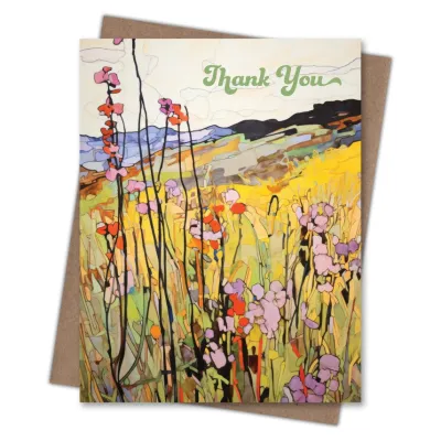 Wildflower Bouquet Thank You Card