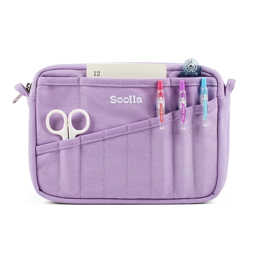 Soolla Studio Stationery Pouch - Lilac Love