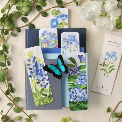 Blossoms in Blue Bookmarks