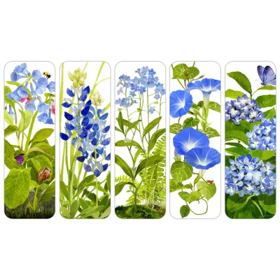 Blossoms in Blue Bookmarks