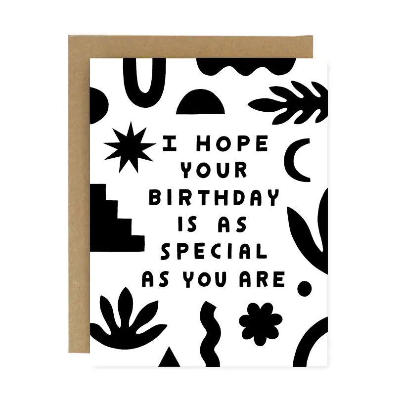 Special Birthday Screen Printed Card