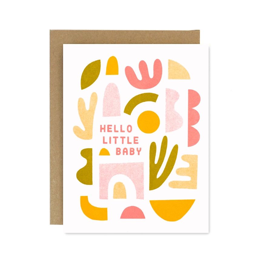 Hello Little Baby Riso Card
