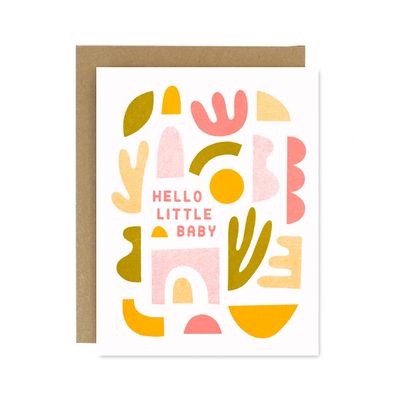 Hello Little Baby Riso Card