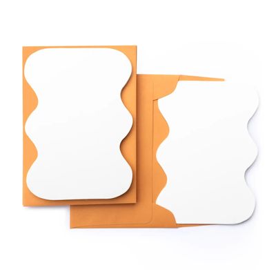 Wavy Shape Notecards (set of 8)