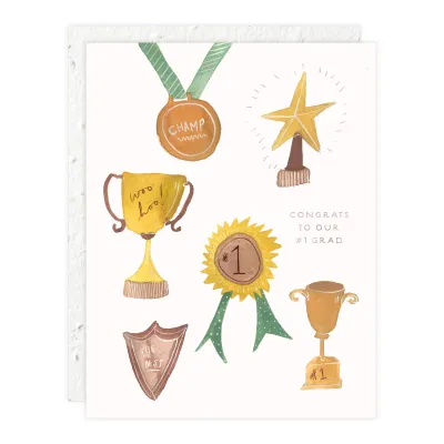You're #1 Graduation Card