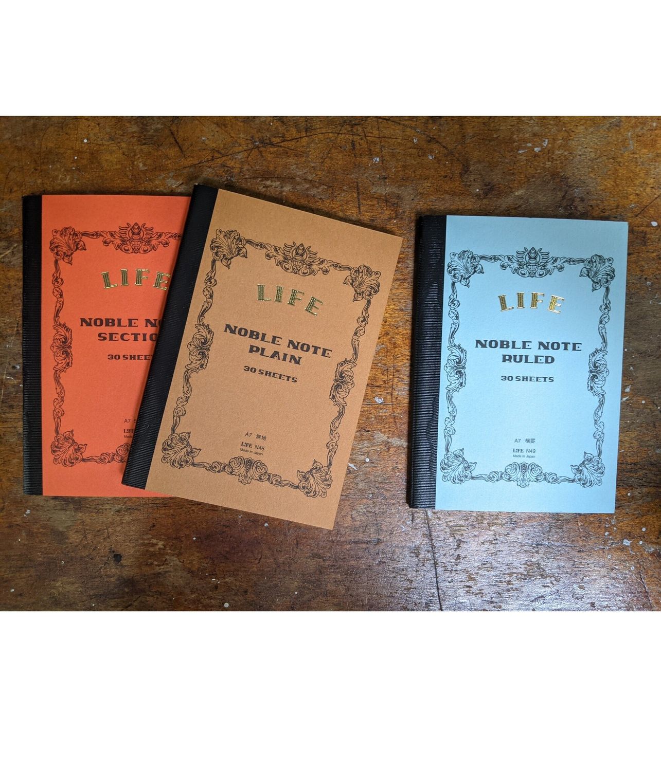 Life Noble Note Mini A7 Notebook, Color: Orange - Grid