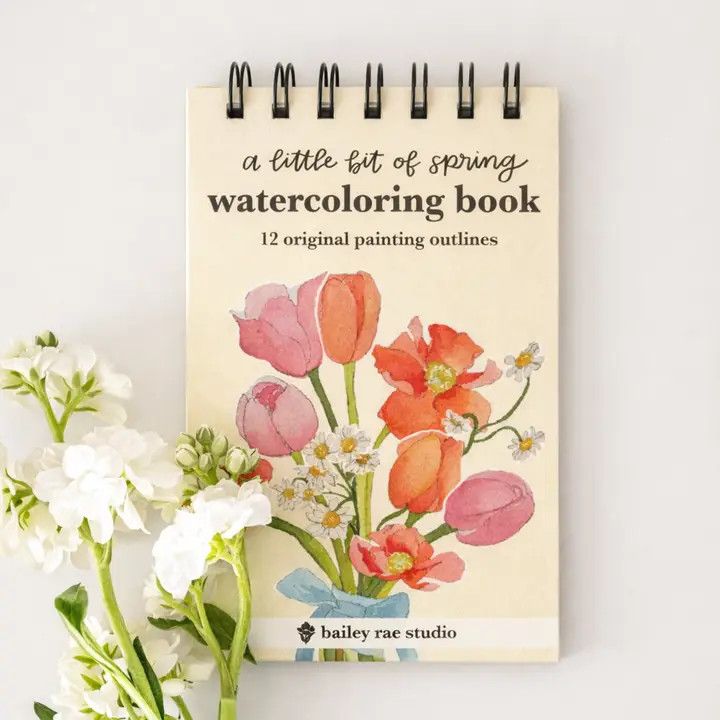 A Little Bit of Spring Mini Watercoloring Book