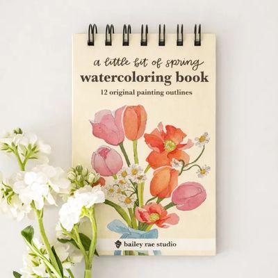 A Little Bit of Spring Mini Watercoloring Book