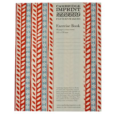 Exercise Book - Merry Christmas Red and Blue (Lined)