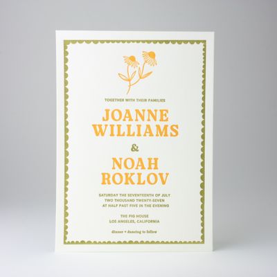 Joanne Wedding Invitation
