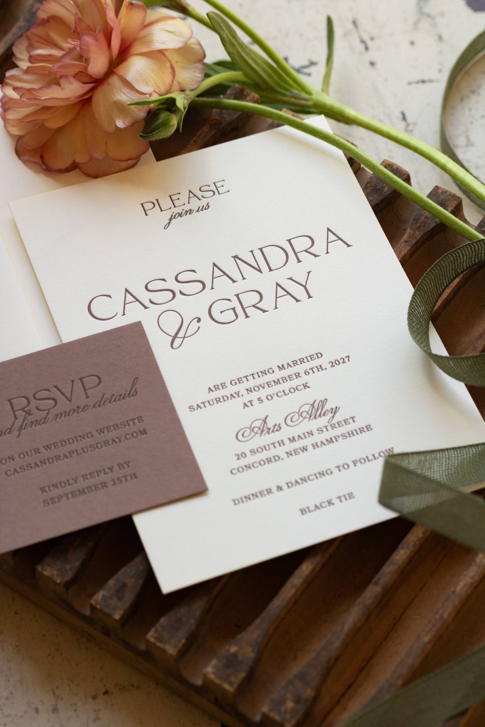 Cassandra Wedding Invitation