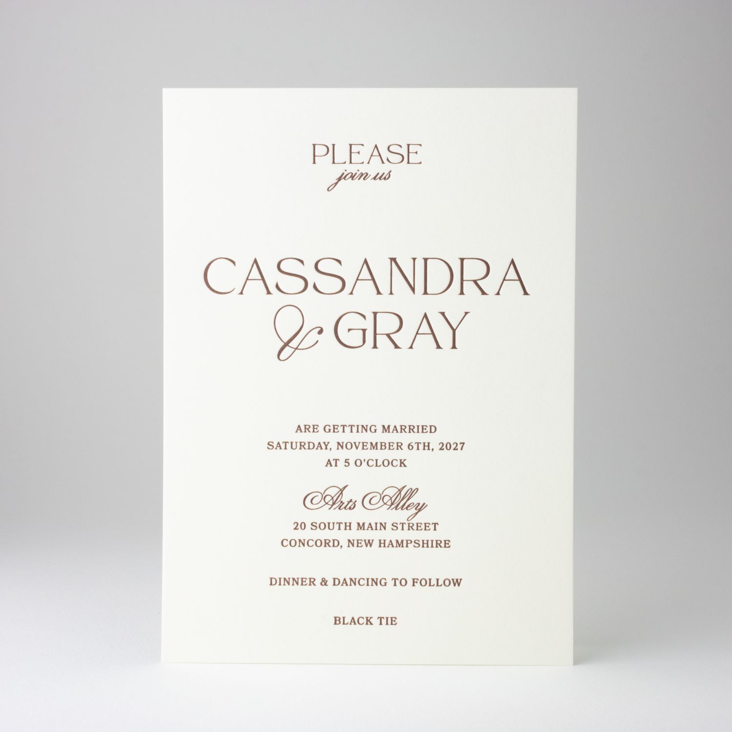 Cassandra Wedding Invitation