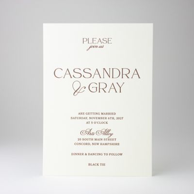 Cassandra Wedding Invitation