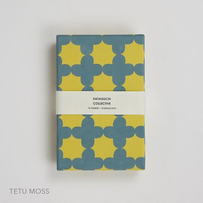 Screen Printed Boxed Stationery in Tetu Moss