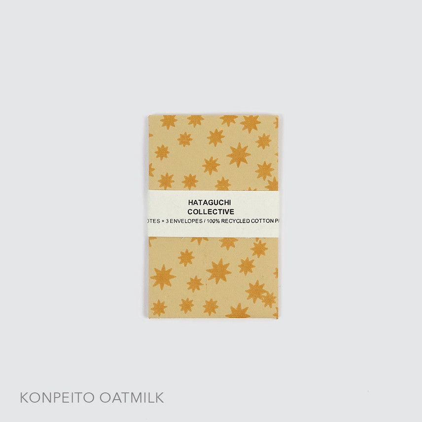 Small Screen Printed Notecard &amp; Envelope Set in Knopeito Oatmilk