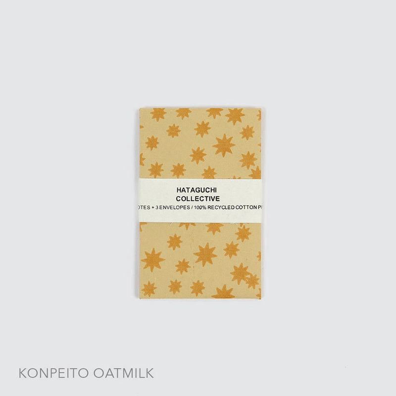 Small Screen Printed Notecard &amp; Envelope Set in Knopeito Oatmilk