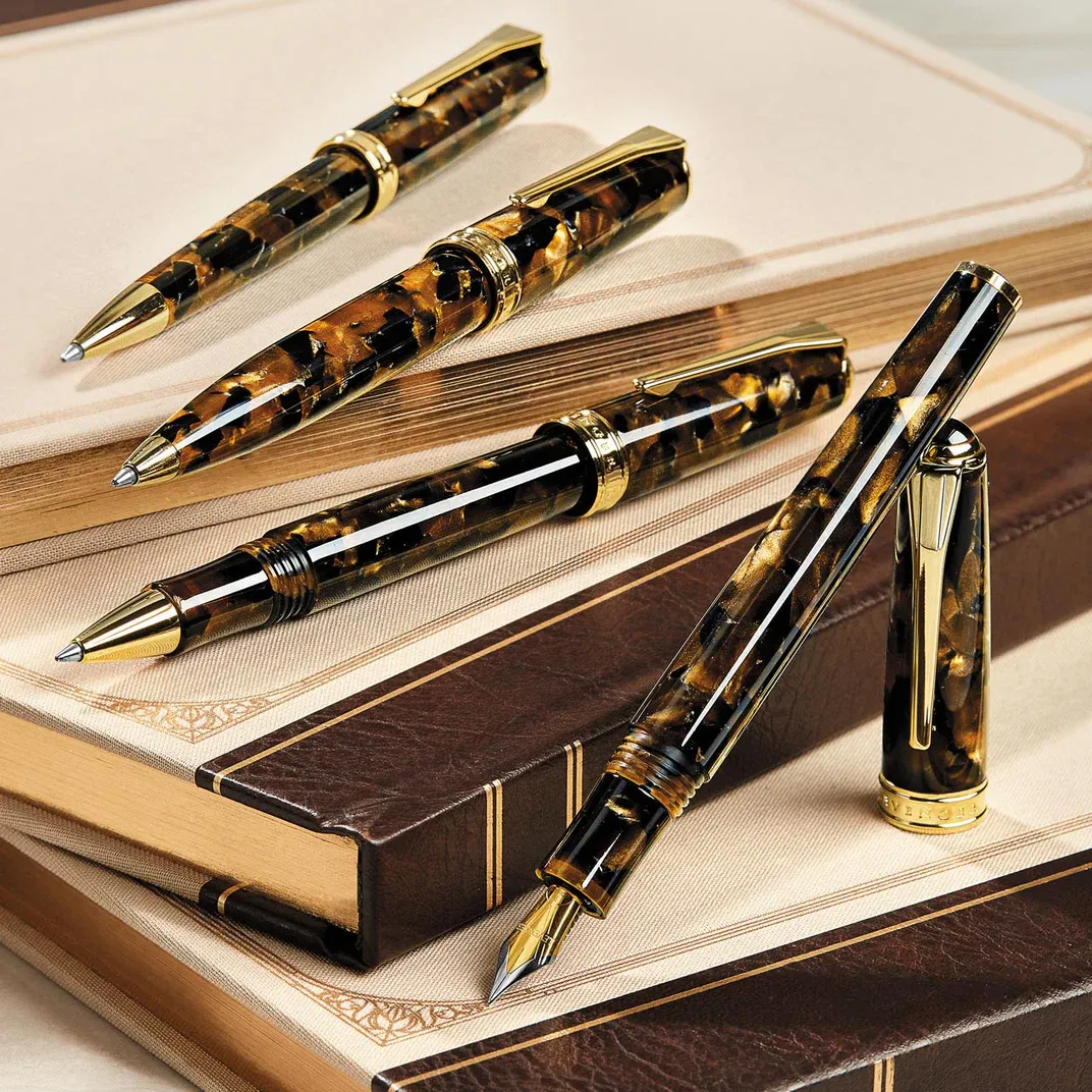 Levenger True Writer Classic Golden Dark Tortoise Rollerball