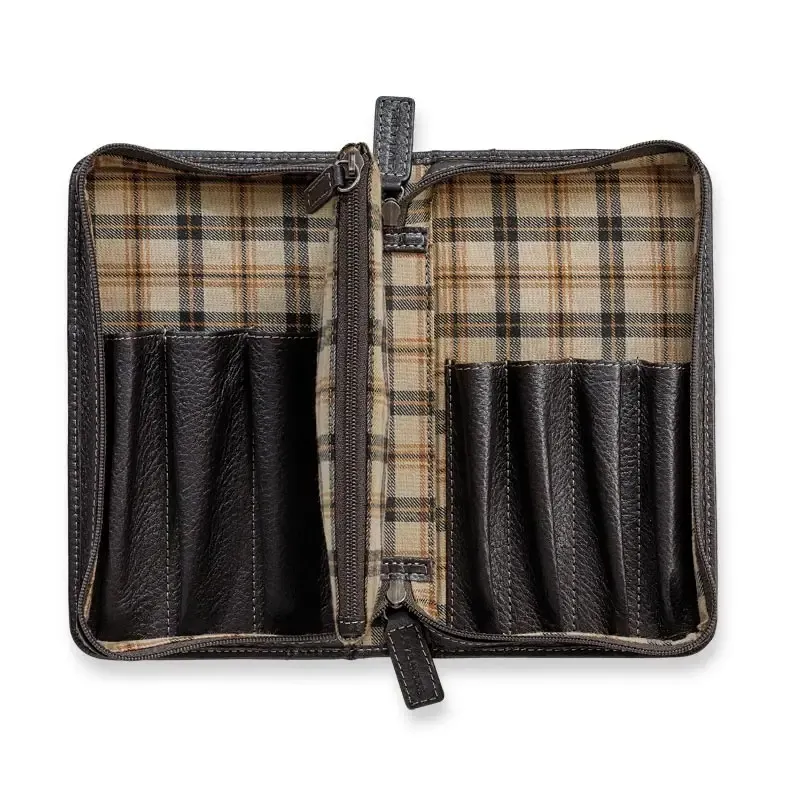 Levenger Bomber Jacket Omnipurpose Pen Case Mocha