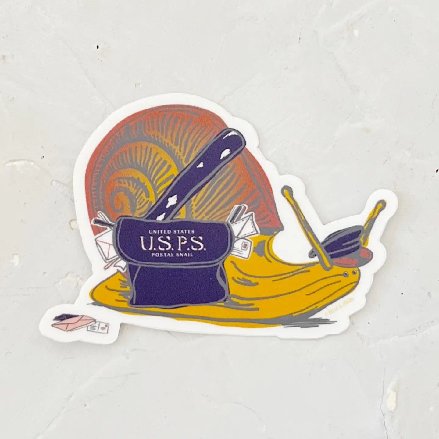 Postal Snail Sticker