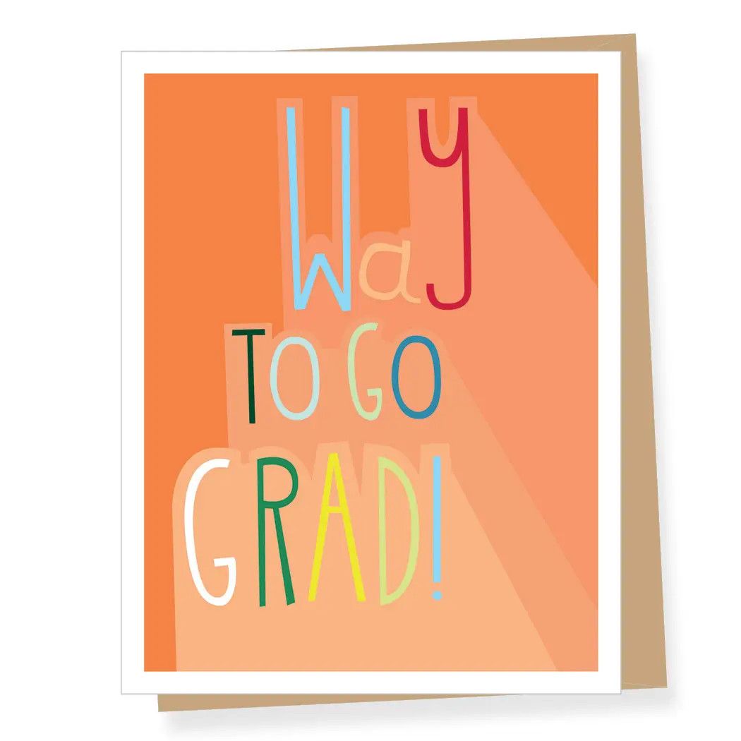 Colorful Type Graduation Card