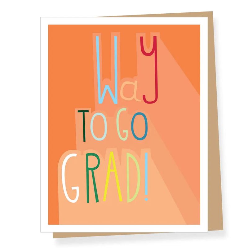 Colorful Type Graduation Card
