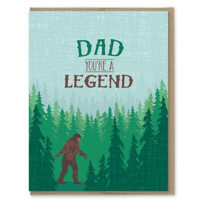 Sasquatch Legend Dad Card