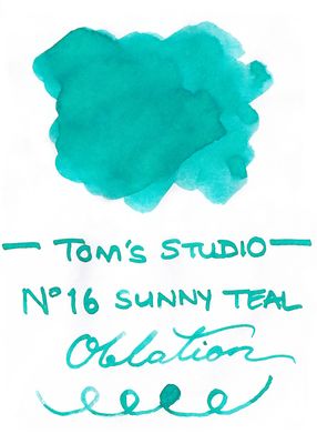 Tom's Studio Sunny Teal No. 16 Bottled Ink (50ml)