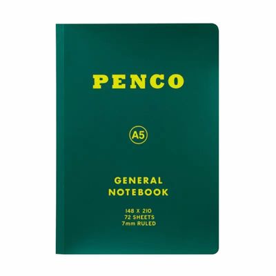 Penco Soft PP Notebook A5 Ruled Green