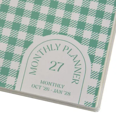 Hightide Glow Square Weekly Diary 2027 Green