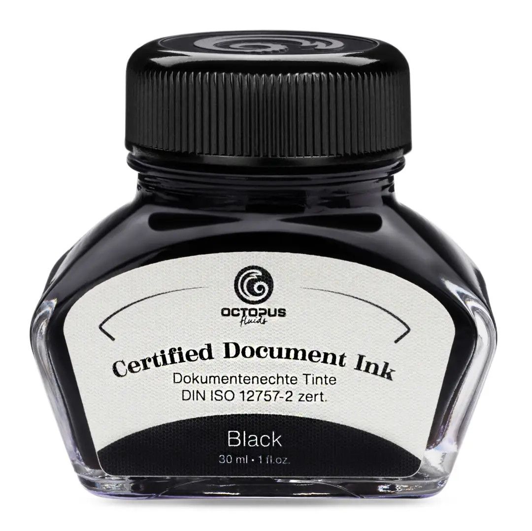 Octopus Document Black Bottled Ink (30ml)