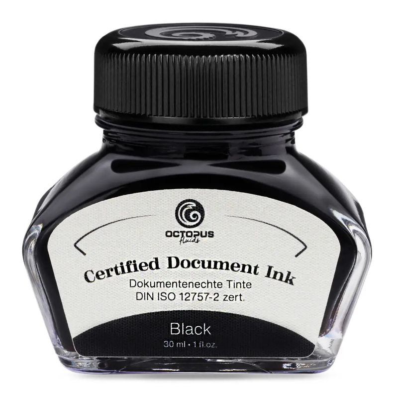 Octopus Document Black Bottled Ink (30ml)