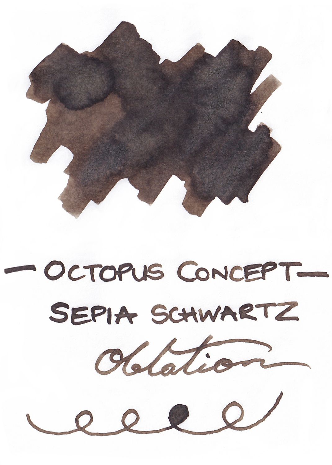 Octopus Sepia Schwarz Bottled Ink (30ml)
