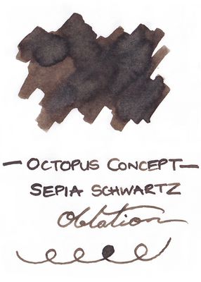 Octopus Sepia Schwarz Bottled Ink (30ml)