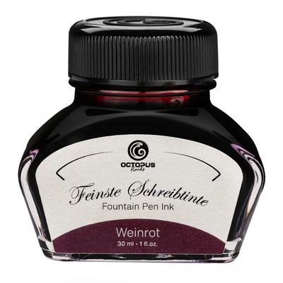 Octopus Wine Red Bottled Ink (30ml)