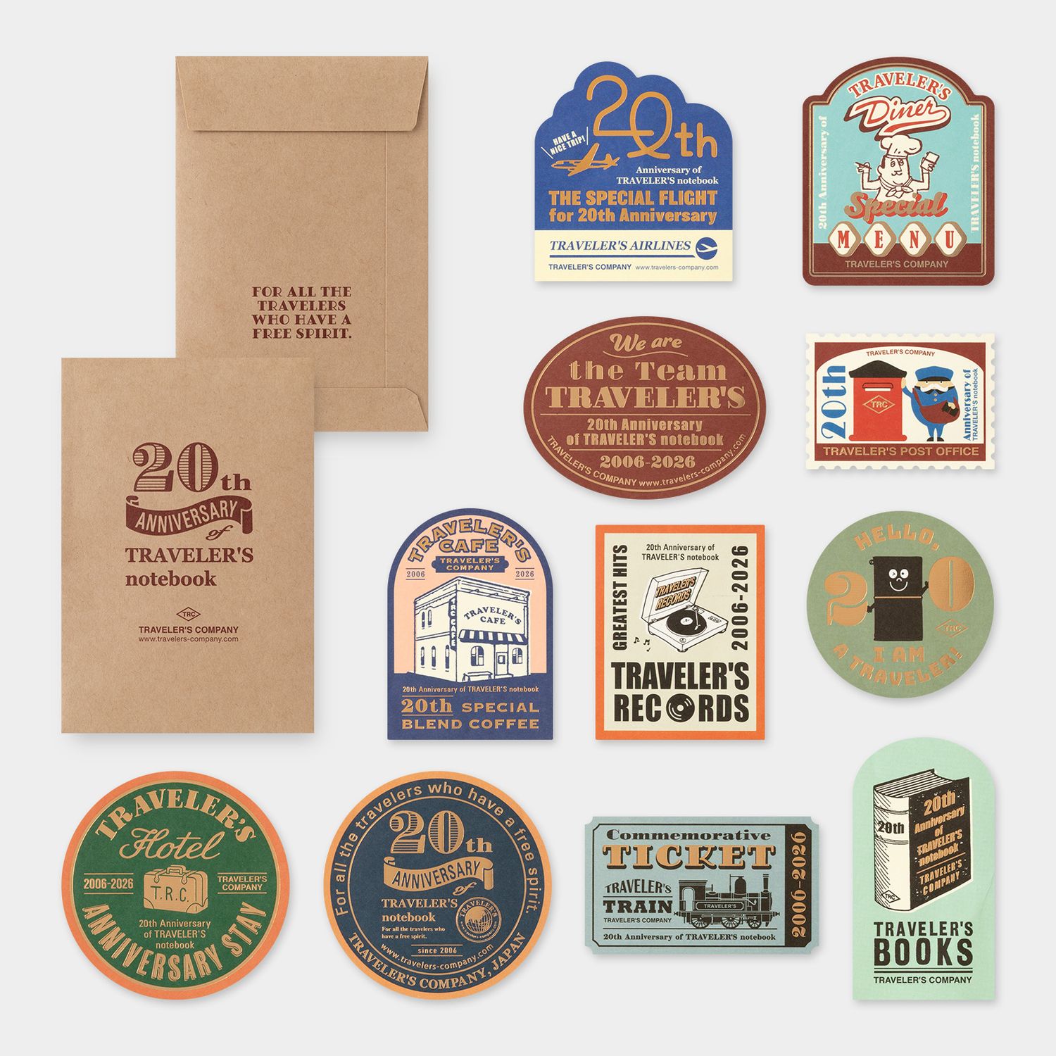 TRAVELER'S notebook - 20th Anniversary Customization Set