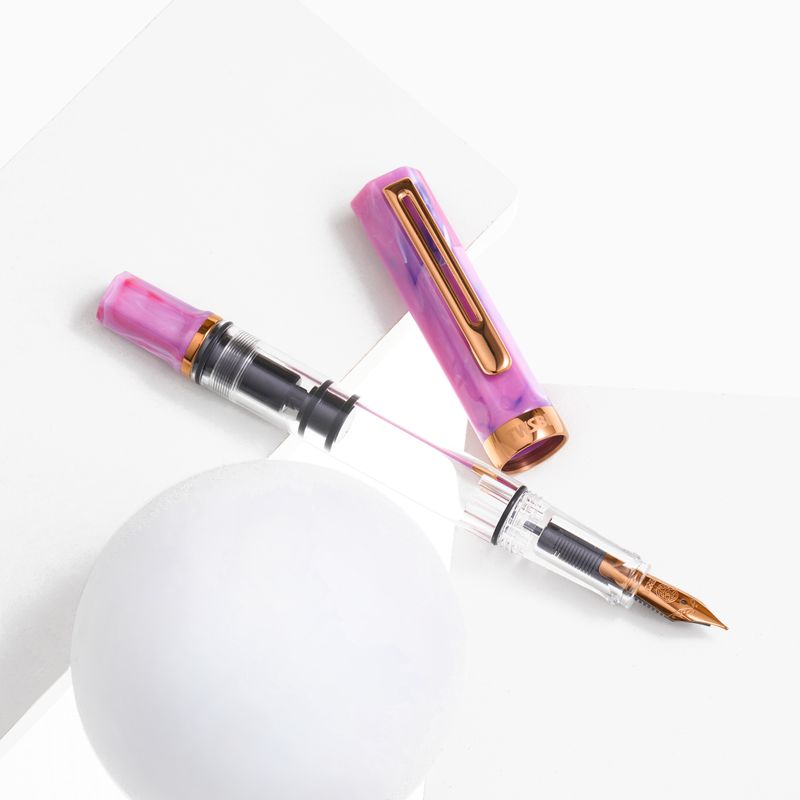 TWSBI ECO Fluorite Purple with Bronze Fountain Pen