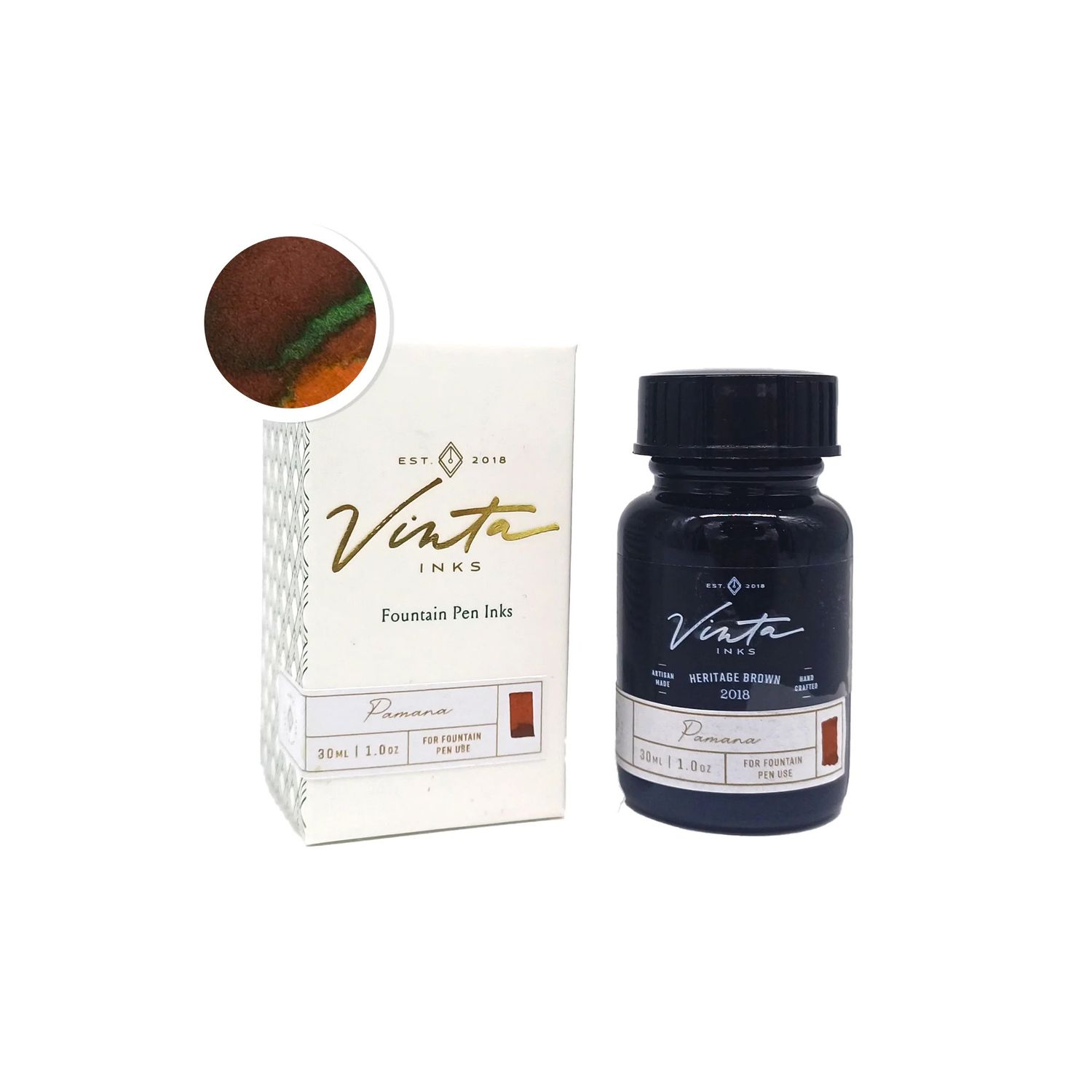 Vinta Inks Heritage Brown Bottled Ink (30ml)