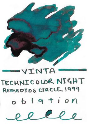 Vinta Inks - Archives from the Metro - Technicolor Night Bottled Ink (15ml)