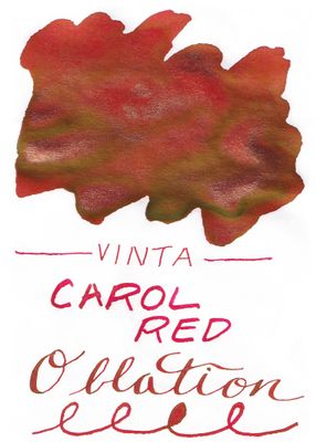 Vinta Inks - Carol Red [Karol 1990] Seasonal Bottled Ink (30ml)