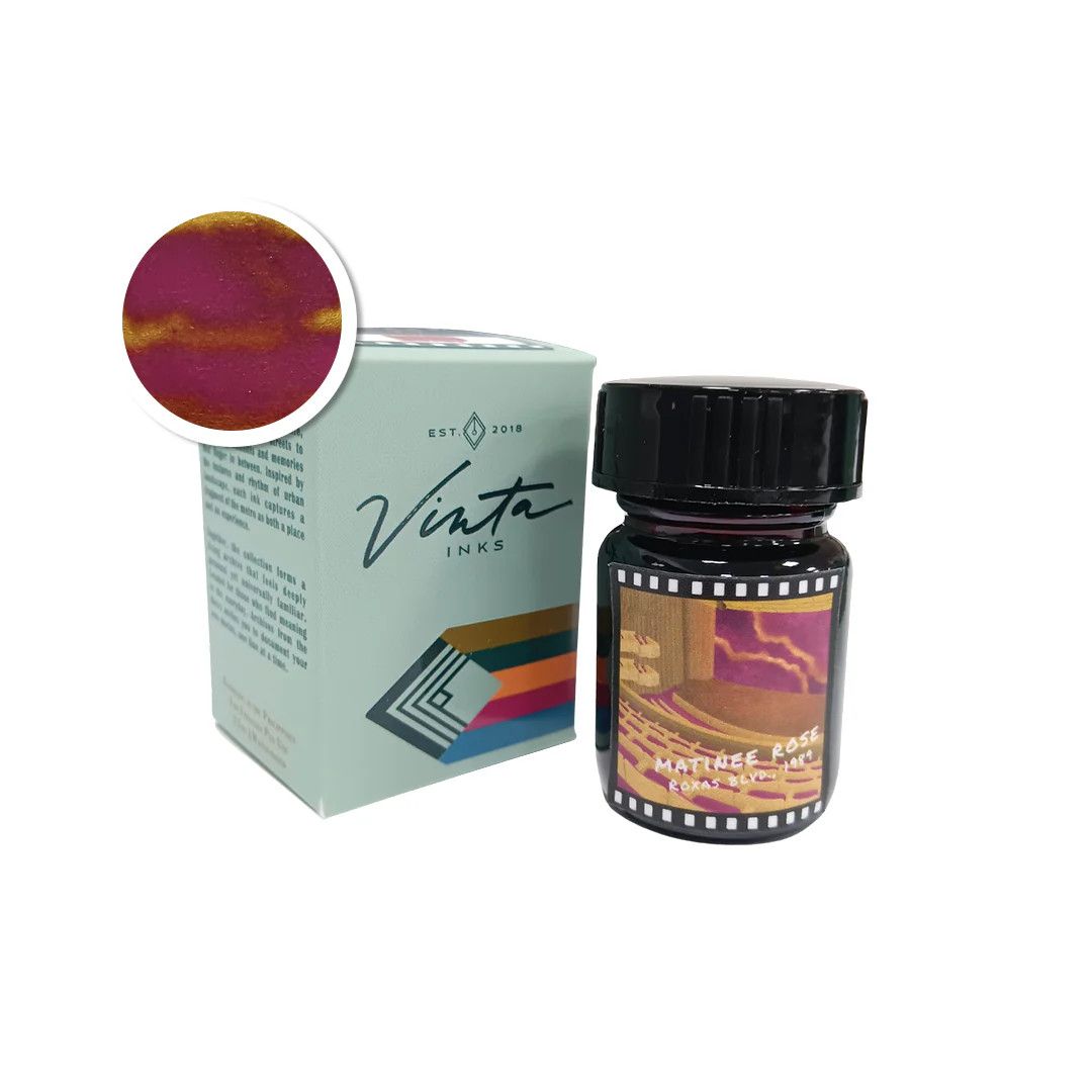 Vinta Inks - Archives from the Metro - Matinee Rose Bottled Ink (15ml)