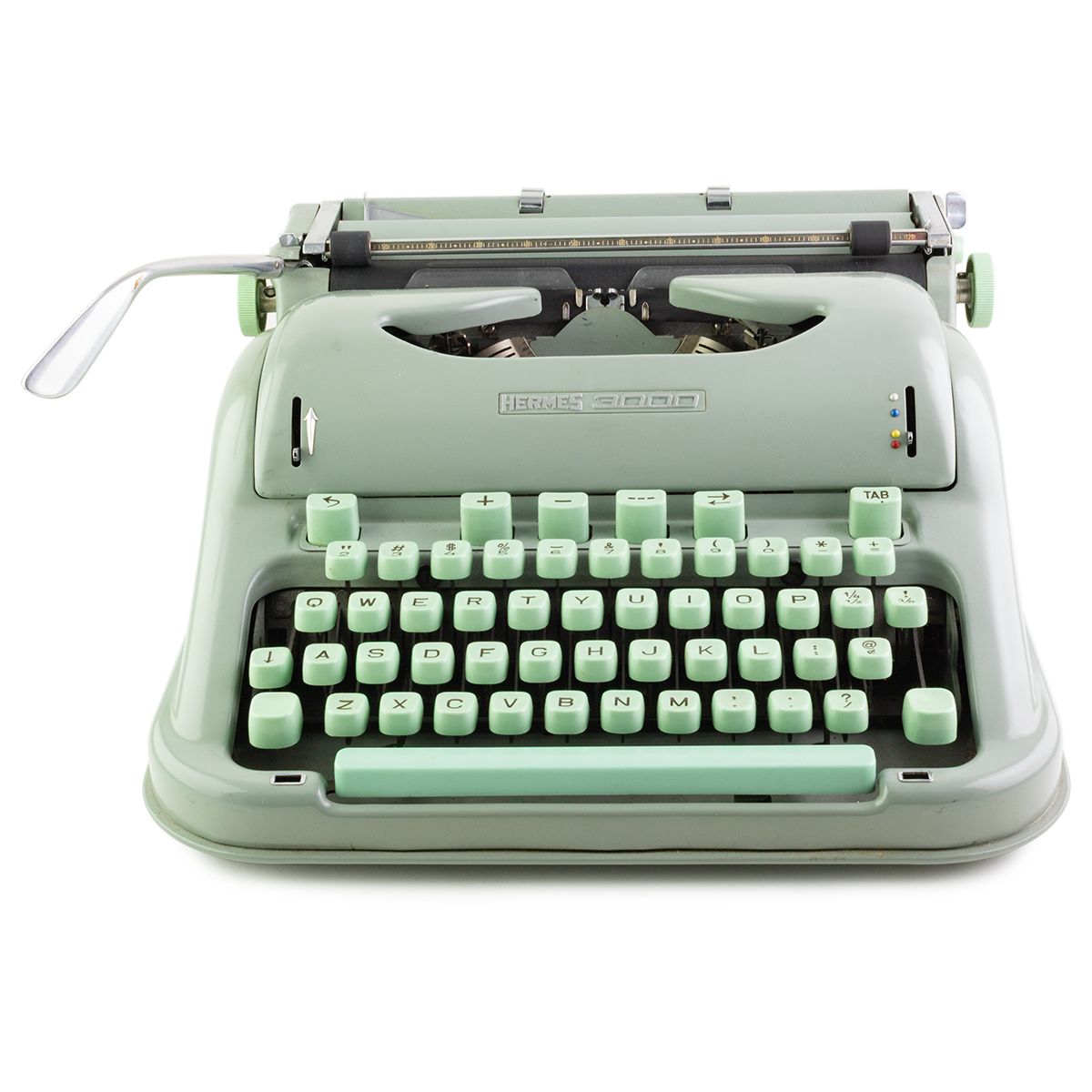 Hermes 3000 Seafoam Techno Font Typewriter