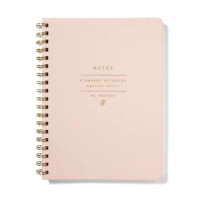 Signature Edition Standard Spiral Blush Notebook