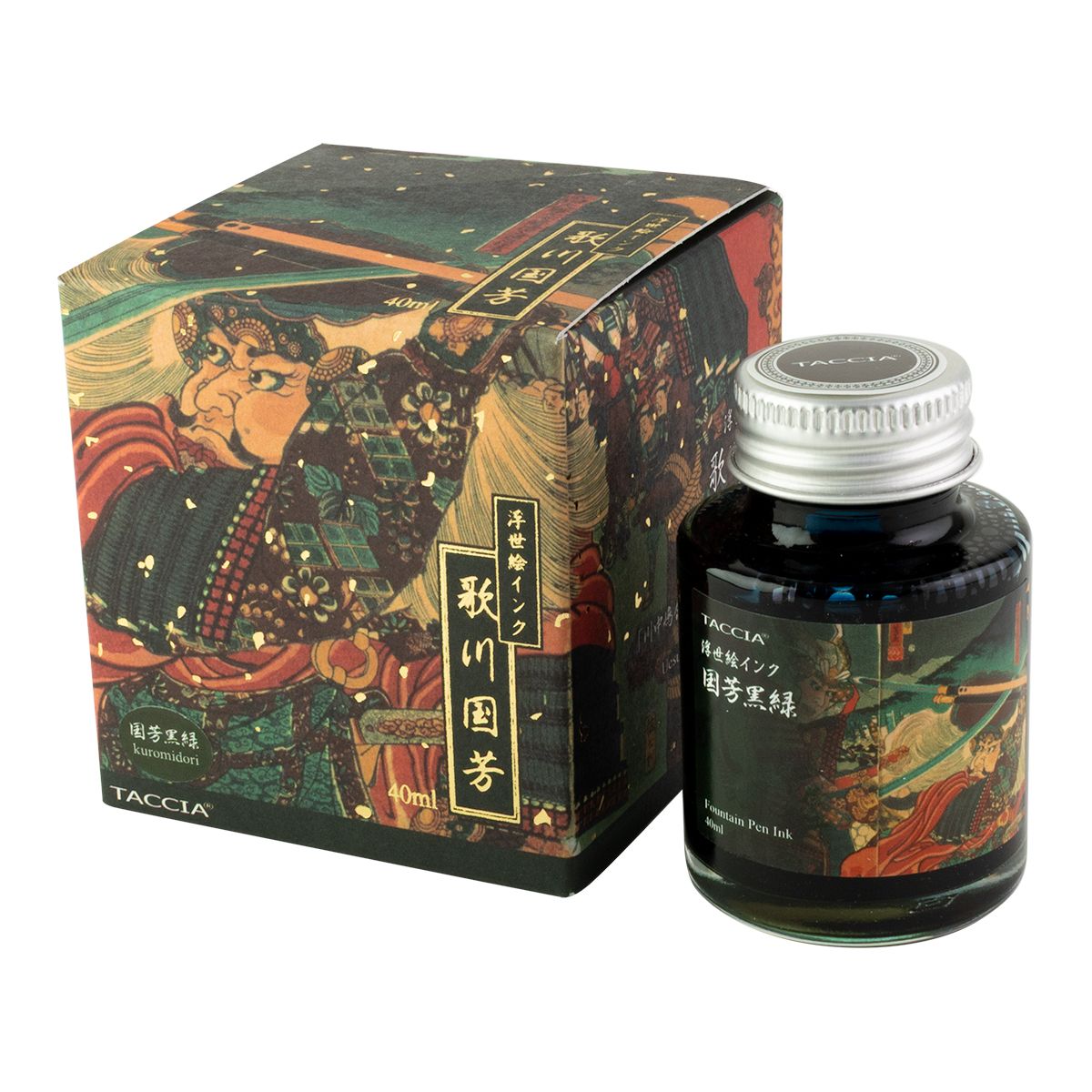 Taccia Kuniyoshi Kuro Midori Bottled Ink (40ml)