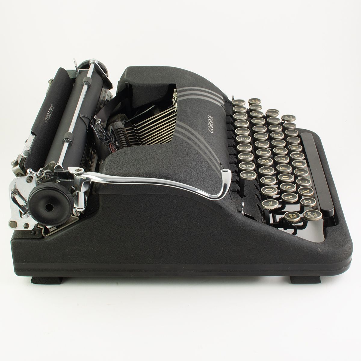 Smith-Corona Sterling Black Typewriter (1939)