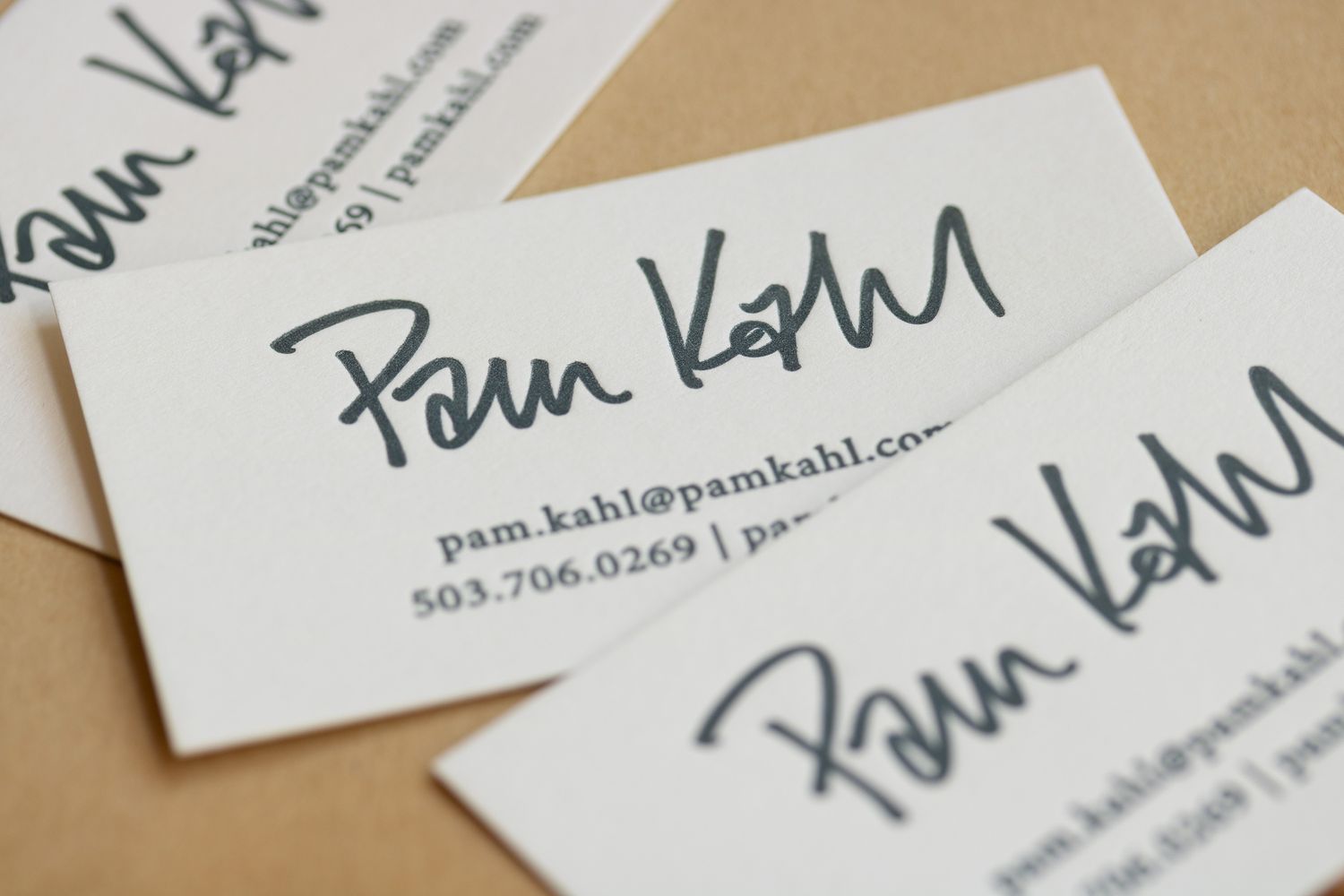Letterpress Business Card, Amount: 50, Paper: 130# Cardstock, Ink runs: 1 ink color