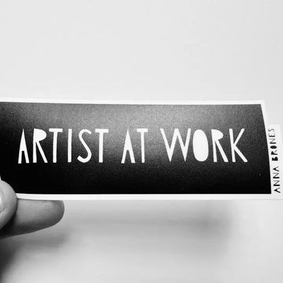 Artist At Work Sticker