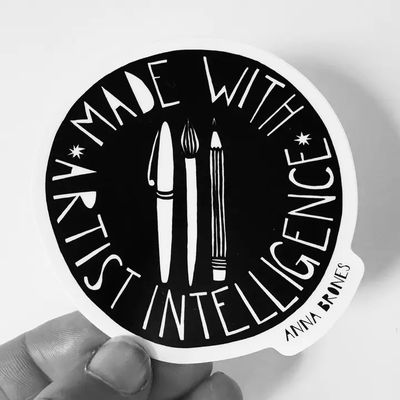 Made with Artist Intelligence Sticker