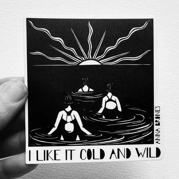 I Like it Cold and Wild Sticker