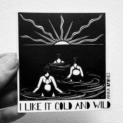 I Like it Cold and Wild Sticker